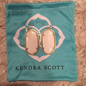 White Kendra Scott Earrings